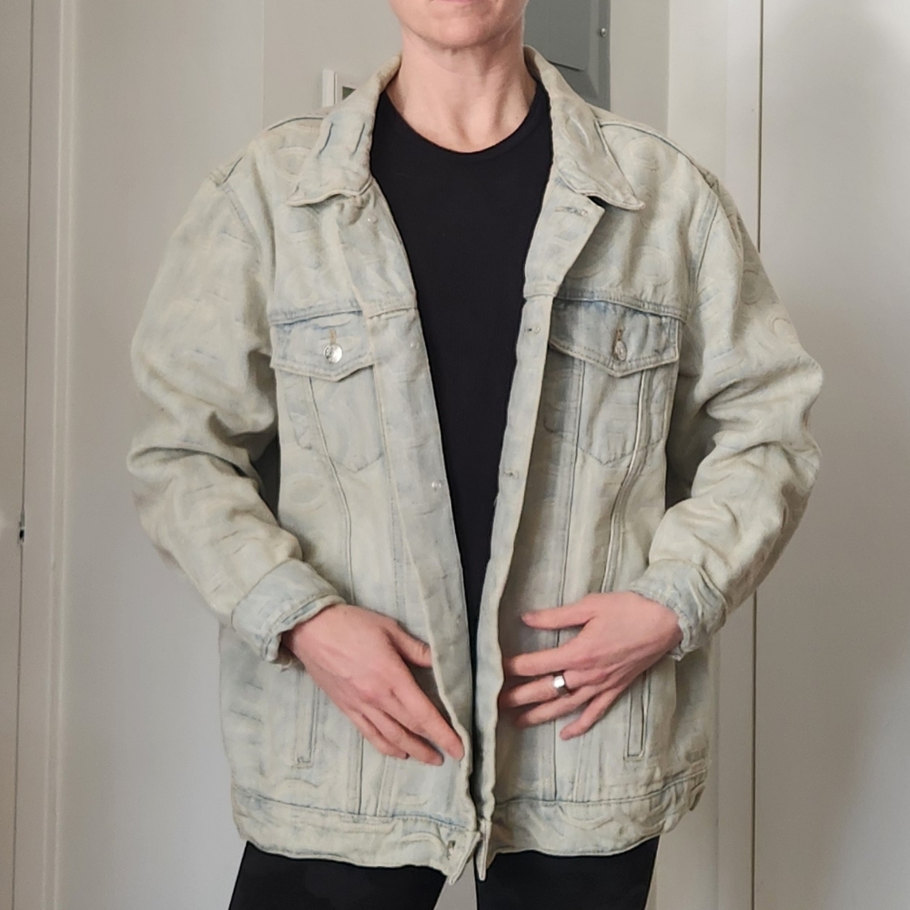 Marc Jacobs Light Blue Patterned Jacket - image 3